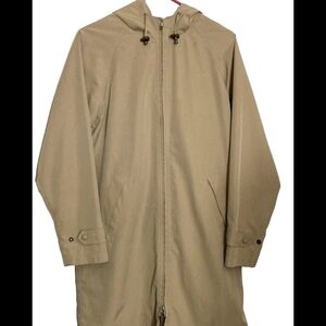 L.L. Bean Women's Tan Hooded Raincoat
